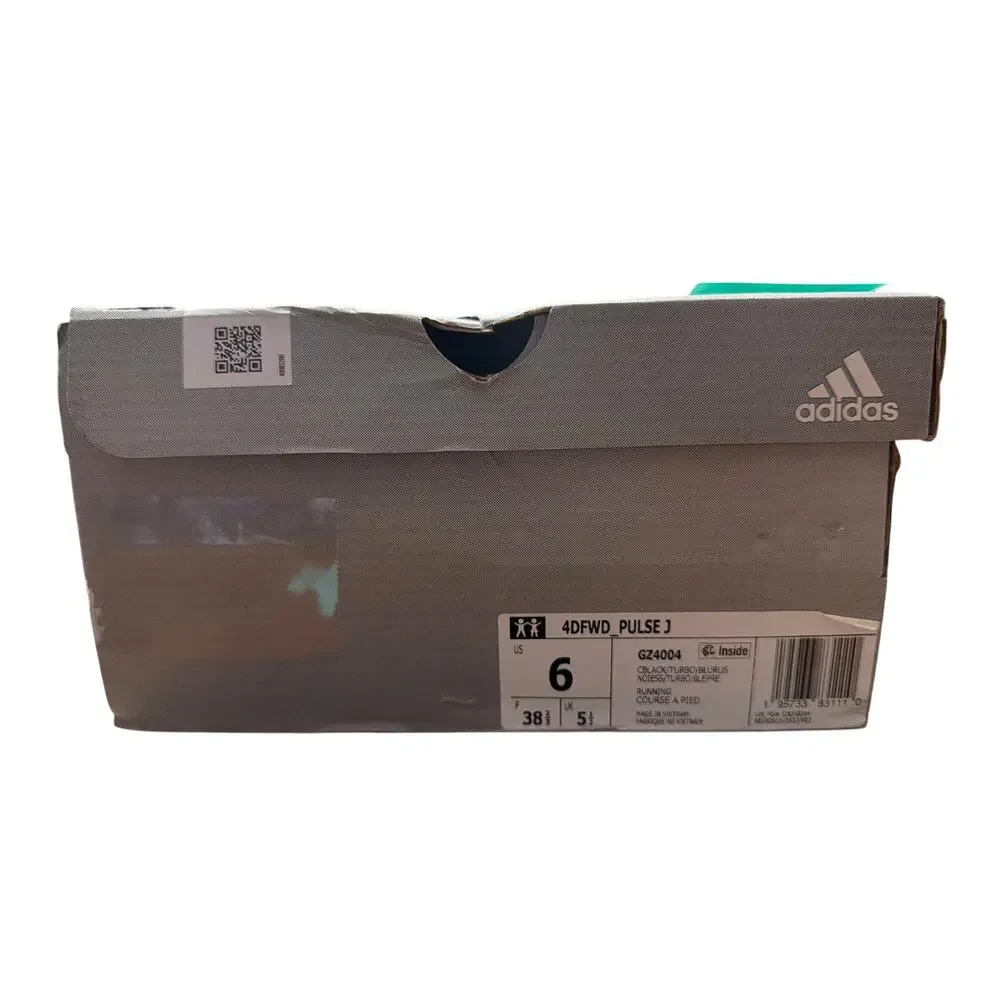 adidas 4DFWD_Pulse J GZ4004 Kid's Sneakers Core Black/Turbo/Blue Rush Size 6
